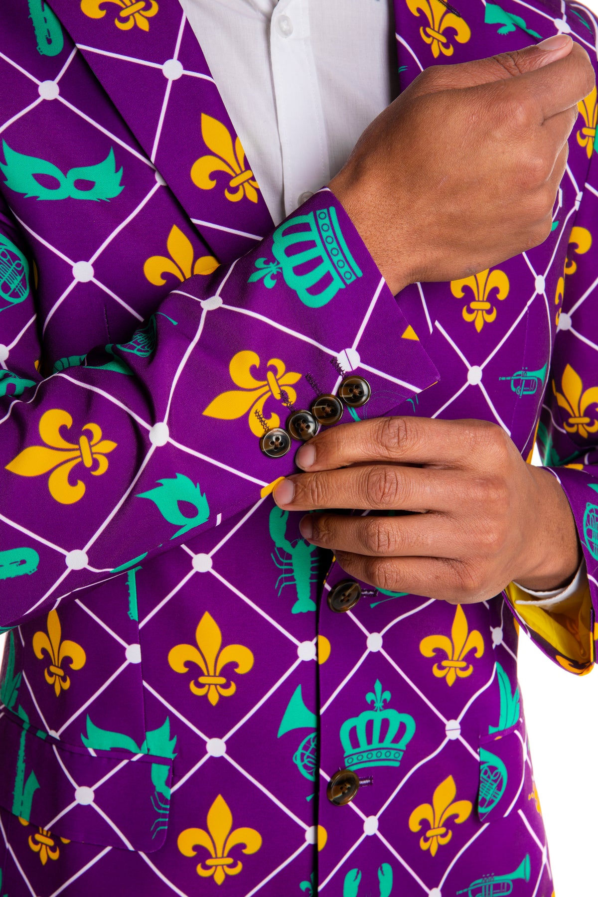 The Bourbon St. Special | Mardi Gras Diamond Suit - Shinesty