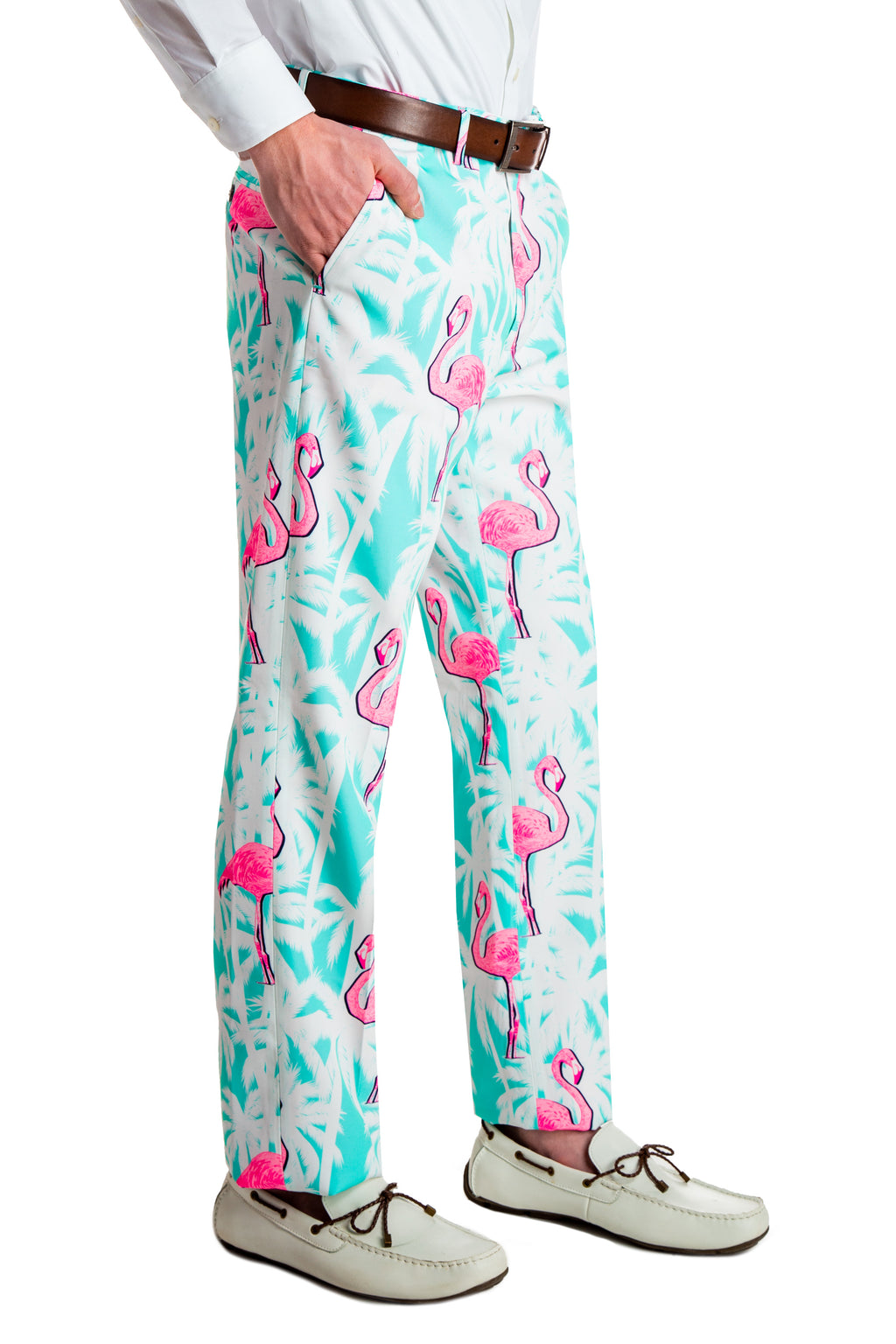 El Flamenco | Tropical Flamingo Print Suit - Shinesty