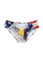 The Deciders | American Flag Eagle Swim Brief - Shinesty