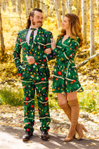 The Christmas Tree Camo | Mens Christmas Tree Print Suit - Shinesty