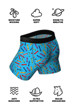 The 69 Pack | Crayon Print Ball Hammock® Pouch Underwear With Fly - Shinesty