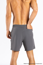 The Canyon Sunrise | Charcoal Aztec Ball Hammock® 7 Inch Athletic Shorts - Shinesty