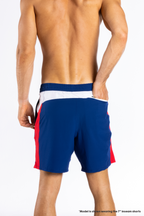 The Double Duty | American Flag Ball Hammock® 7 Inch Athletic Shorts - Shinesty