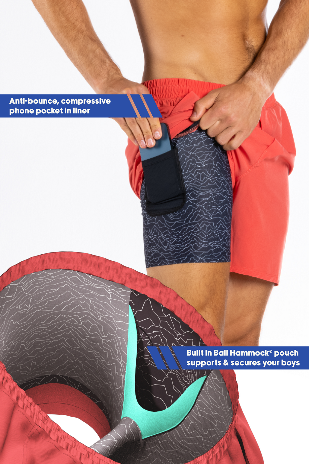 The Personal Record | Red Ball Hammock® 9 Inch Athletic Shorts - Shinesty