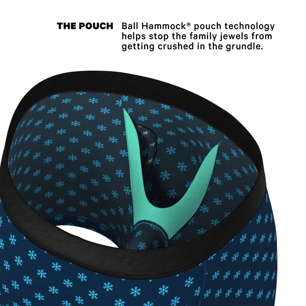 The Avalanche | Color Changing Snowflake Ball Hammock® Pouch Underwear With Fly - Shinesty