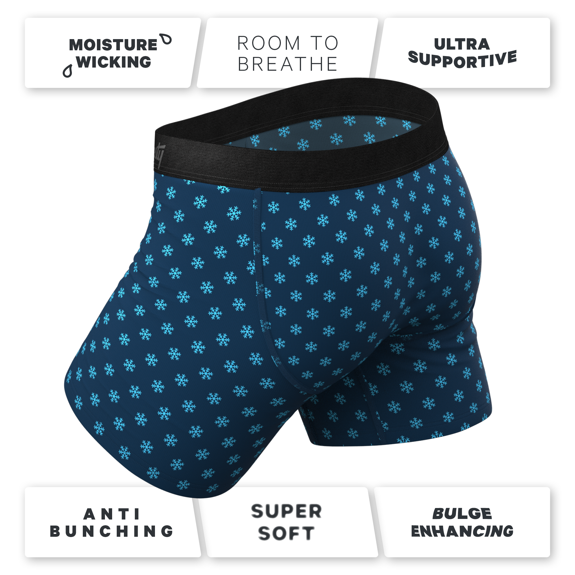 The Avalanche | Color Changing Snowflake Ball Hammock® Pouch Underwear - Shinesty