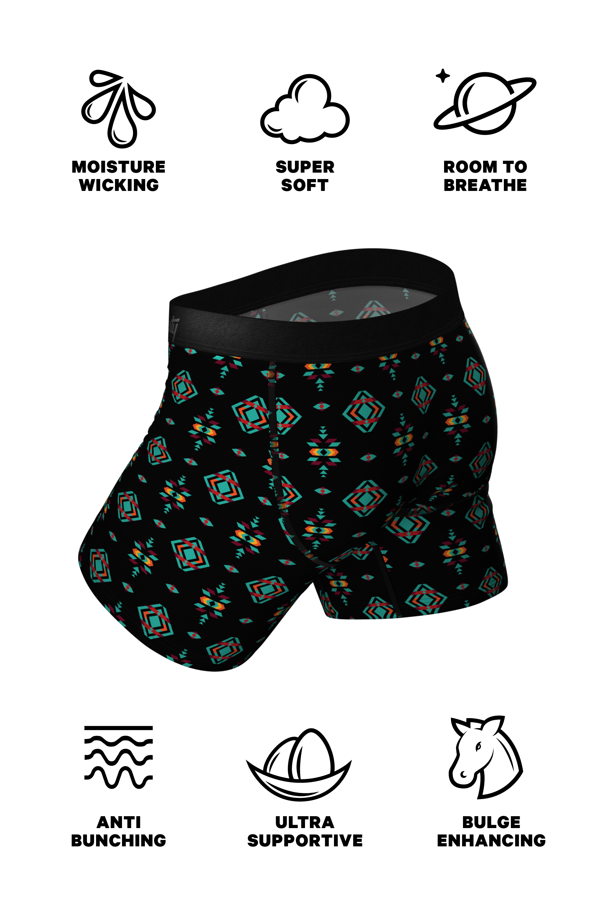 The Ayahuasca | Southwestern Ball Hammock® Pouch Underwear With Fly - Shinesty