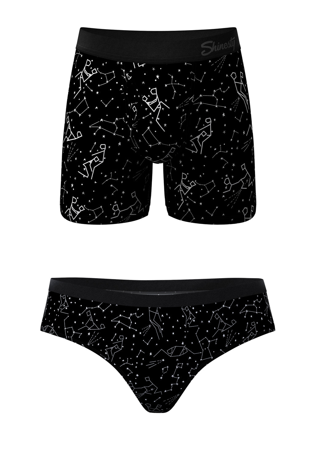 The Big Bang | Constellation Ball Hammock® Boxer With Fly and Cheeky Matching Underwear Pack - Shinesty