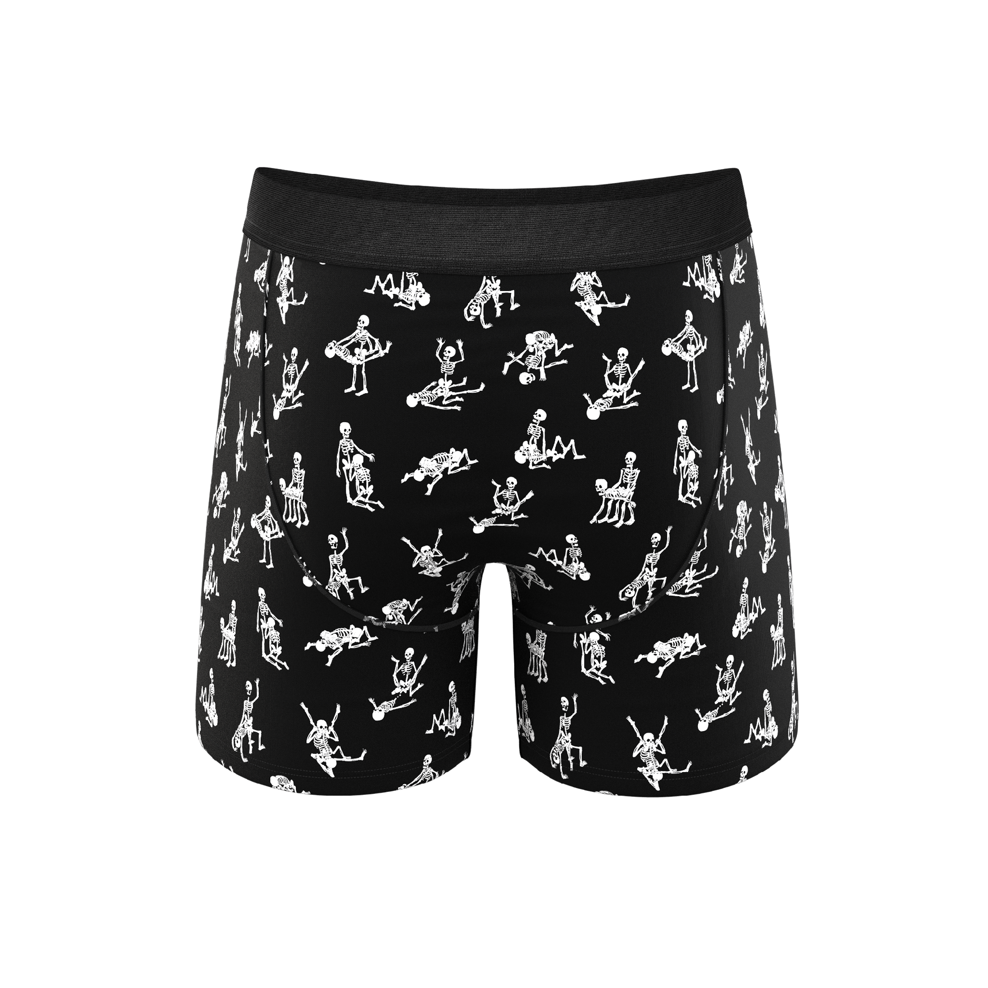 The Bare Back Bones | Glow in the Dark Skeletons Ball Hammock® Pouch Underwear - Shinesty