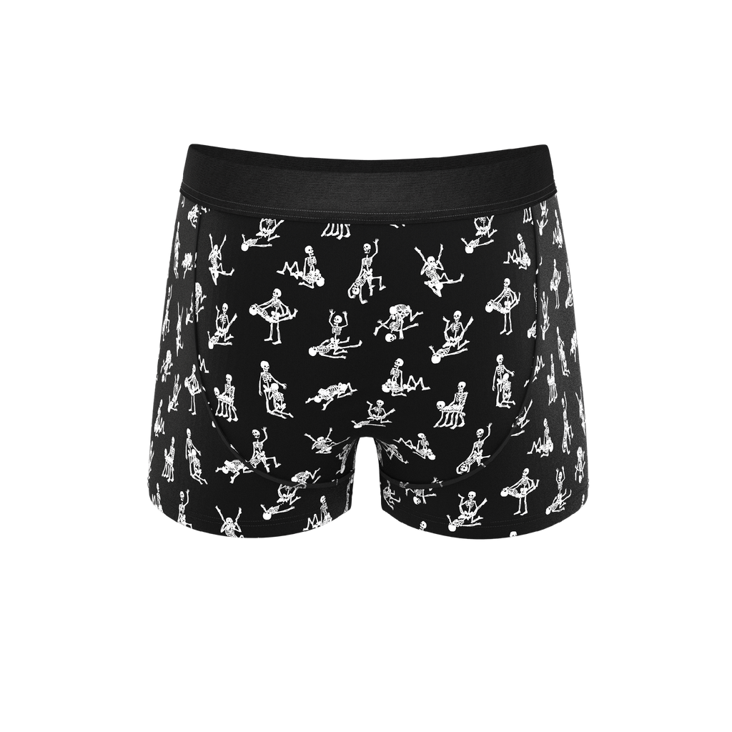The Bare Back Bones | Glow in the Dark Skeletons Ball Hammock® Pouch Trunks Underwear - Shinesty