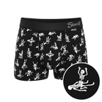 The Bare Back Bones | Glow in the Dark Skeletons Ball Hammock® Pouch Trunks Underwear - Shinesty