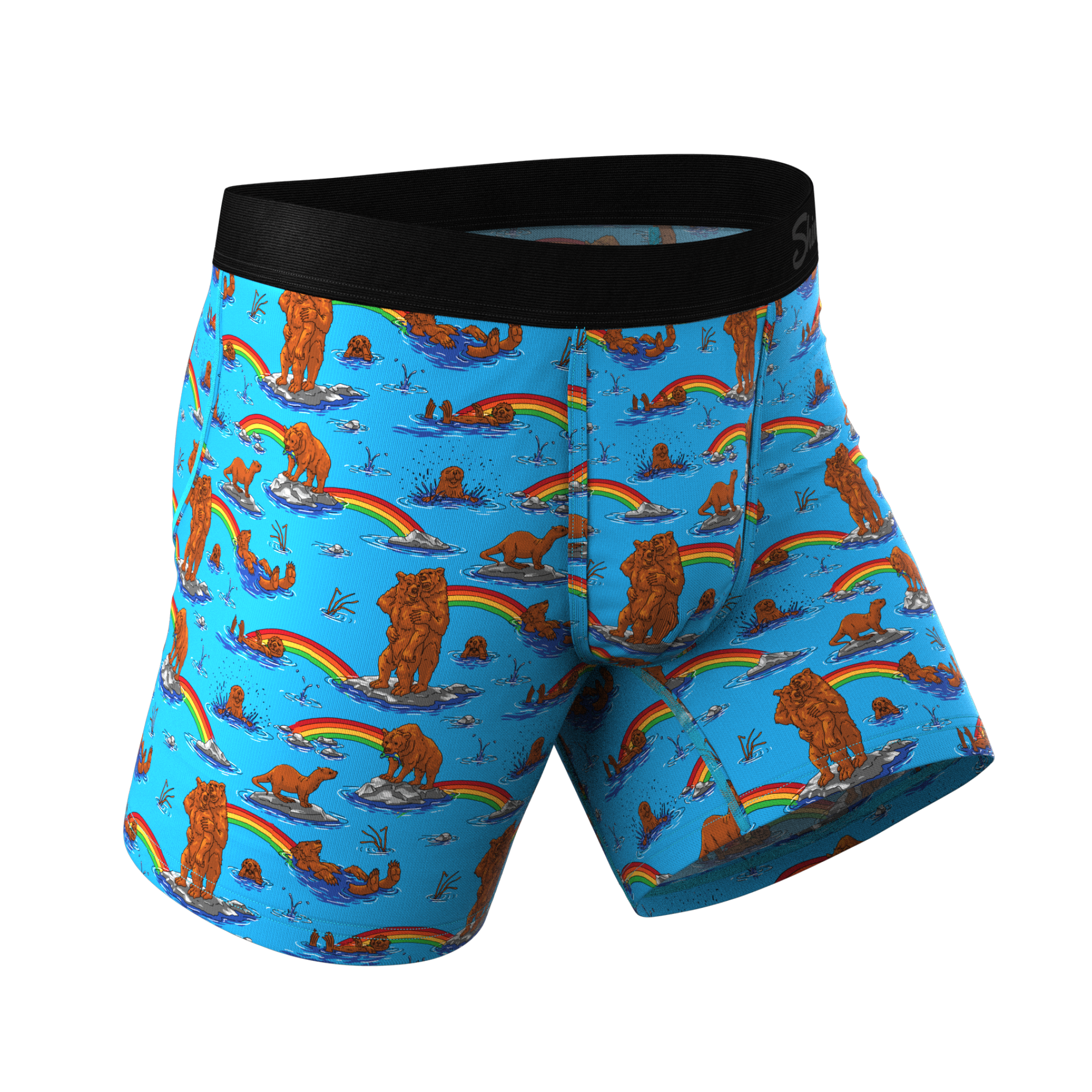 The Bear | Bear and Otter Rainbow Ball Hammock® Pouch Underwear - Shinesty