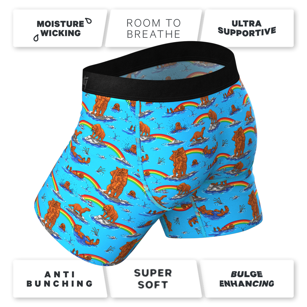 The Bear | Bear and Otter Rainbow Ball Hammock® Pouch Underwear - Shinesty