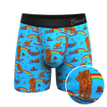 The Bear | Bear and Otter Rainbow Ball Hammock® Pouch Underwear With Fly - Shinesty