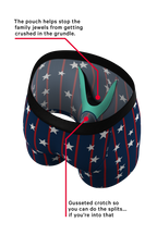 The Bearly Theres | USA Grizzly Bear Ball Hammock® Pouch Underwear - Shinesty