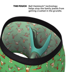 The Blitzened | Reindeer Beer Ball Hammock® Pouch Underwear With Fly - Shinesty