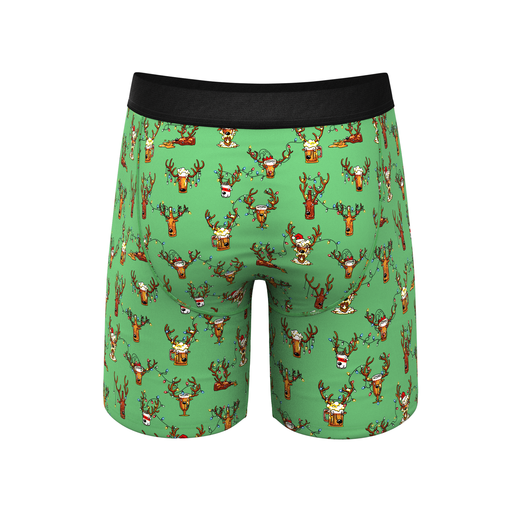 The Blitzened | Reindeer Beer Ball Hammock® Boxer - Long Leg - Shinesty