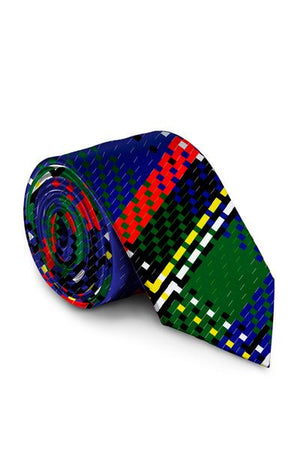 Shag N Bag Plaid Christmas Tie