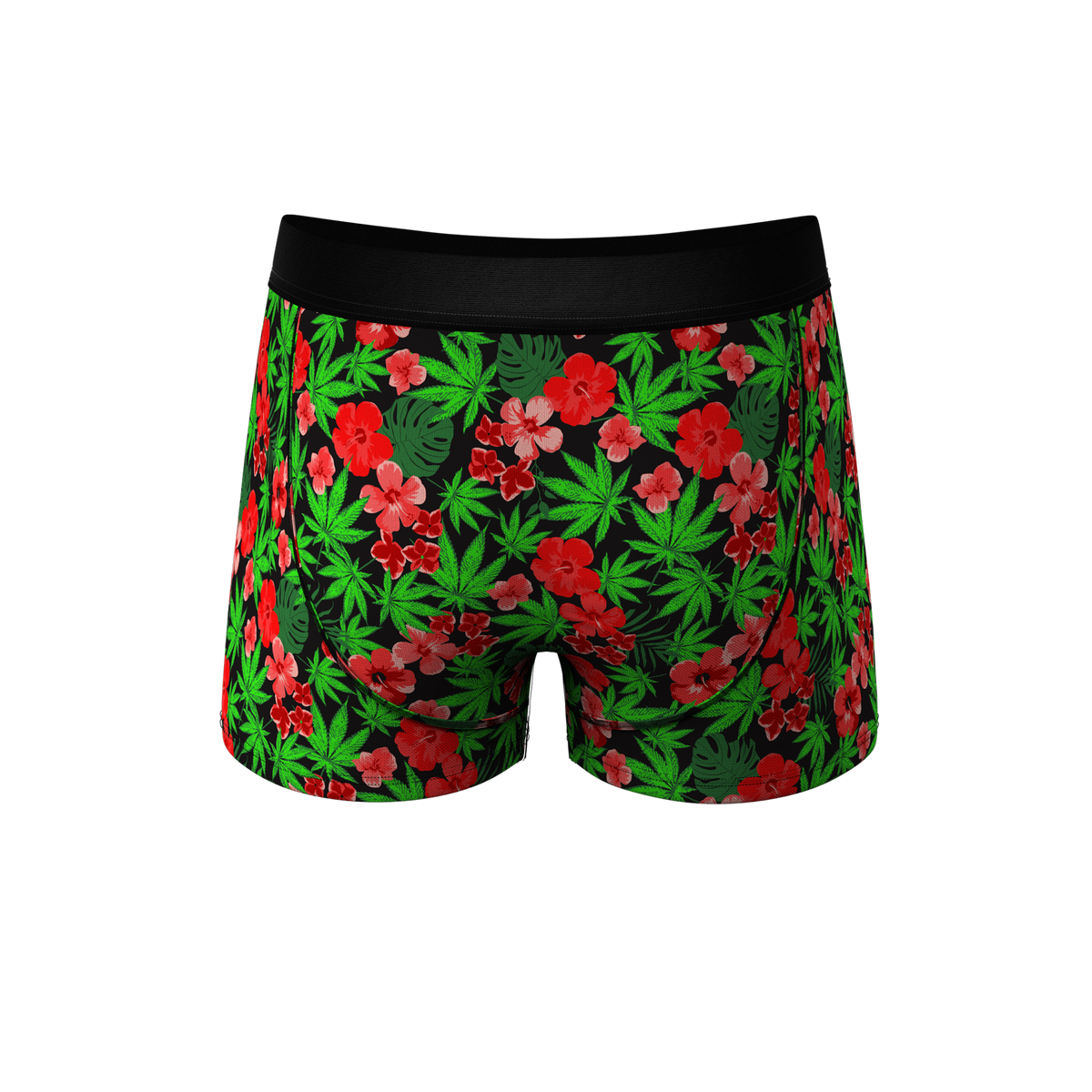 The Bongstera | Tropical Weed Ball Hammock® Pouch Trunks Underwear - Shinesty