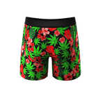 The Bongstera | Tropical Weed Ball Hammock® Pouch Underwear With Fly - Shinesty