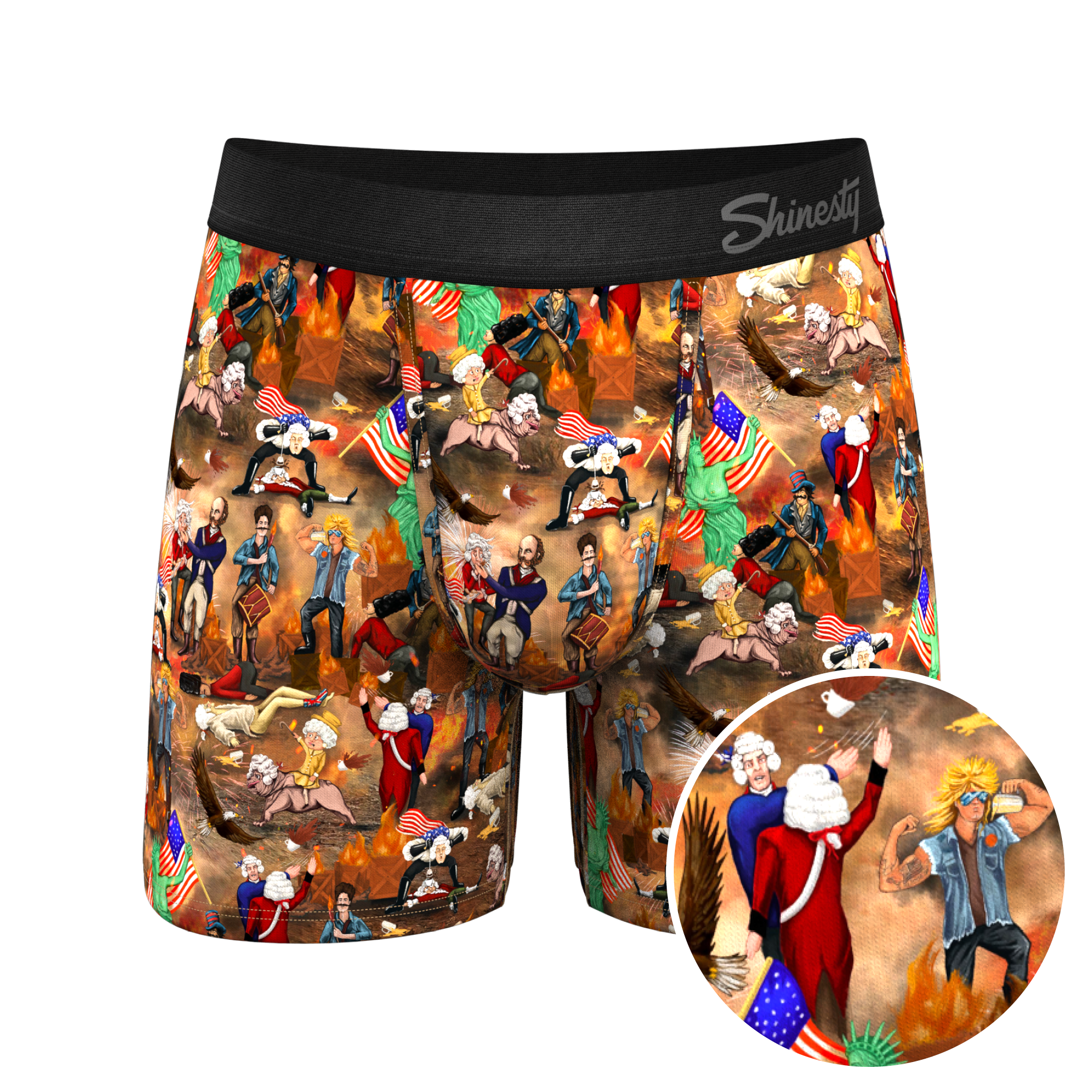 The Boston Tea Bag Party | Patriotic Ball Hammock® Pouch Underwear - Shinesty