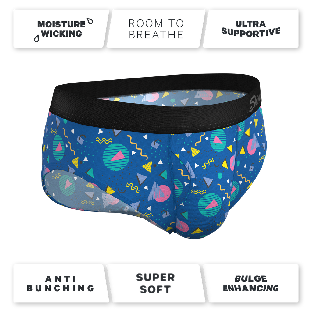 The Bus Stop | Retro Shapes Ball Hammock® Pouch Underwear Briefs - Shinesty