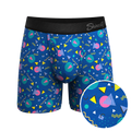 The Bus Stop | Retro Shapes Ball Hammock® Pouch Underwear With Fly - Shinesty
