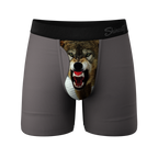 The Canines | Wolf Ball Hammock® Pouch Underwear With Fly - Shinesty