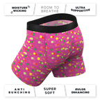 The Check Your Melons | Breast Cancer Awareness Ball Hammock® Pouch Underwear With Fly - Shinesty