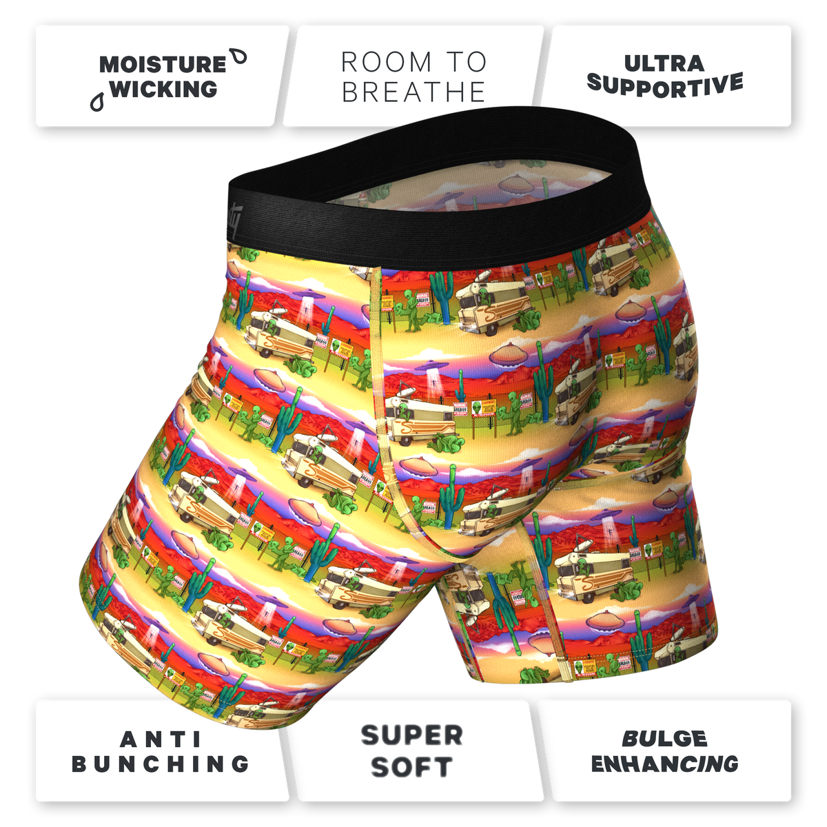 The Close Encounter | Alien Ball Hammock® Boxer - Long Leg - Shinesty