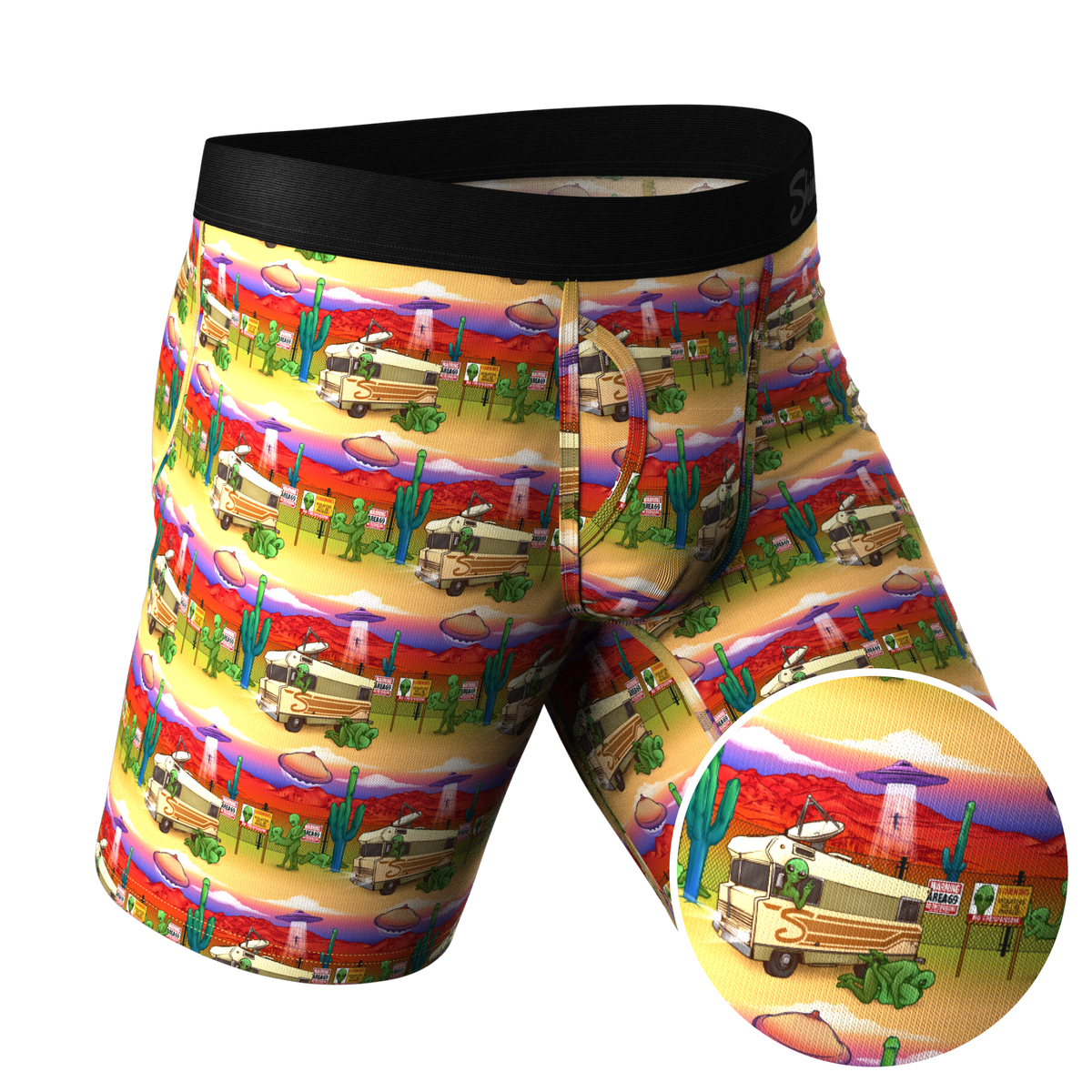 The Close Encounter | Alien Ball Hammock® Boxer - Long Leg - Shinesty