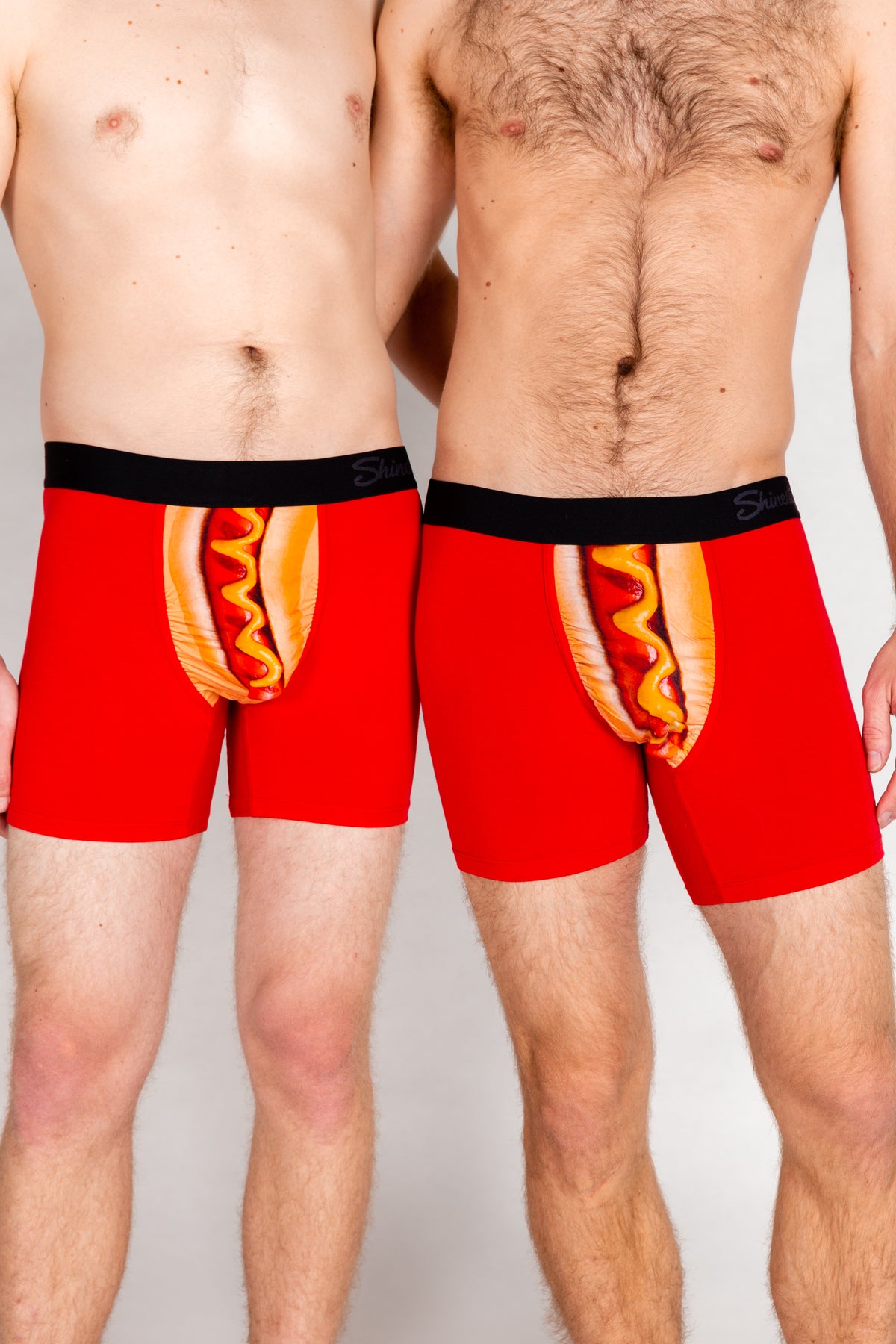 The Coney Islands | Hot Dog Ball Hammock® Boxer Couples Matching Underwear 2 Pack - Shinesty