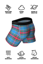 The Crisscross Applesauce | Plaid Ball Hammock® Pouch Underwear With Fly - Shinesty