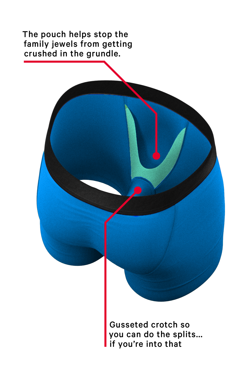 The Crown Jewels | Royal Blue Ball Hammock® Pouch Underwear - Shinesty