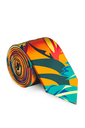 Cruise Ship Casanova Tropical Hawaiian Tie
