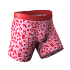 The Cupid Shuffle | Glow in the Dark Valentines Day Ball Hammock® Pouch Underwear - Shinesty