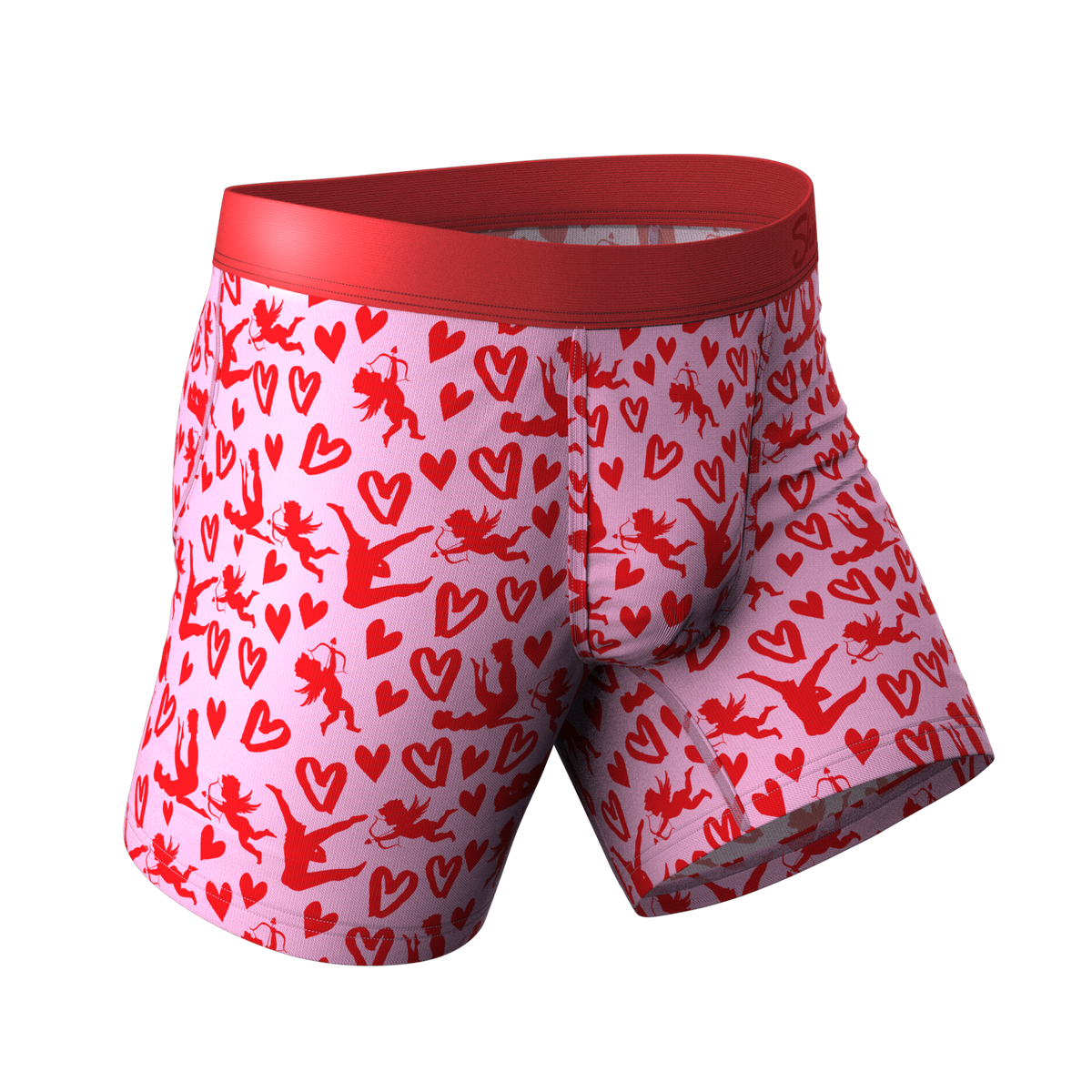 The Cupid Shuffle | Glow in the Dark Valentines Day Ball Hammock® Pouch Underwear - Shinesty