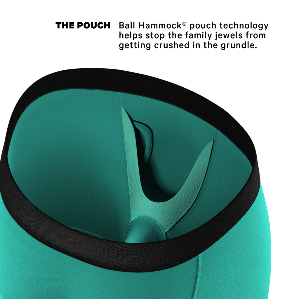 The Cyantific Theory | Turquoise Ball Hammock® Boxer - Long Leg - Shinesty