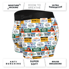 The DMV Catastrophe | License Plates Ball Hammock® Pouch Trunks Underwear - Shinesty