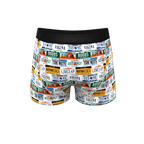 The DMV Catastrophe | License Plates Ball Hammock® Pouch Trunks Underwear - Shinesty