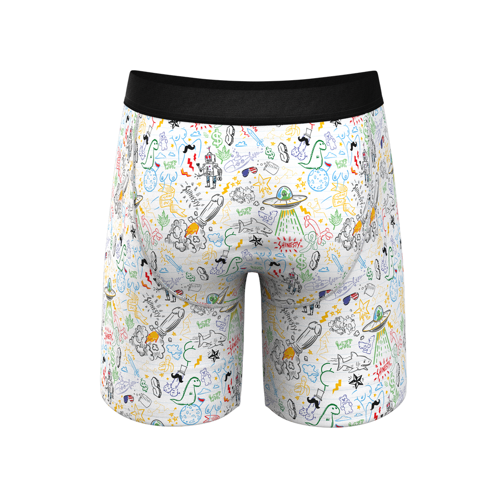 The Daily Detention | Doodle Ball Hammock® Boxer - Long Leg - Shinesty