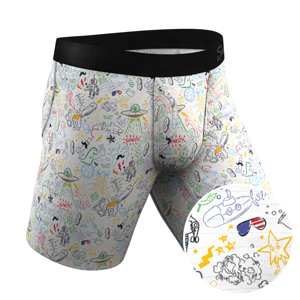 The Daily Detention | Doodle Ball Hammock® Boxer - Long Leg - Shinesty
