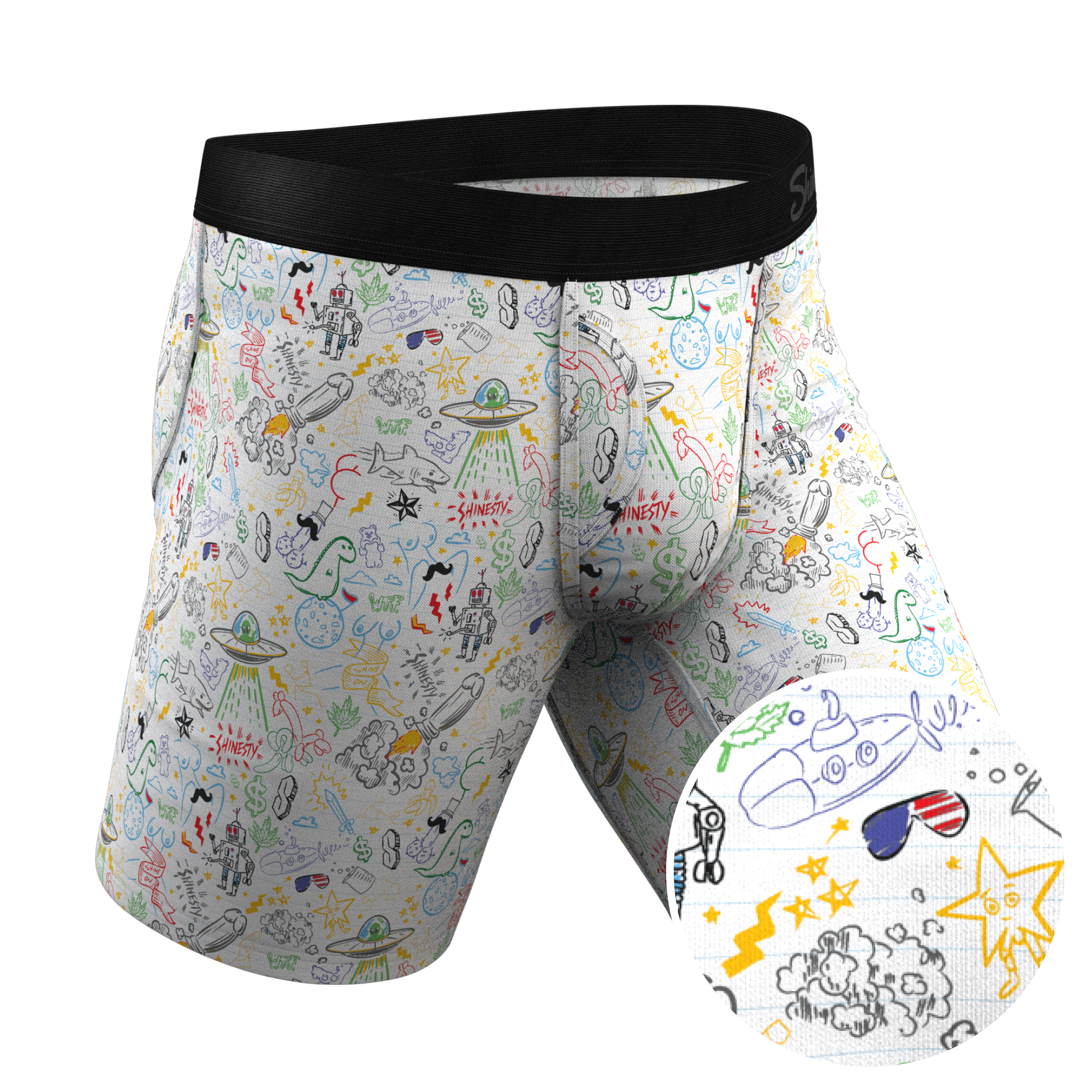 The Daily Detention | Doodle Ball Hammock® Boxer - Long Leg - Shinesty