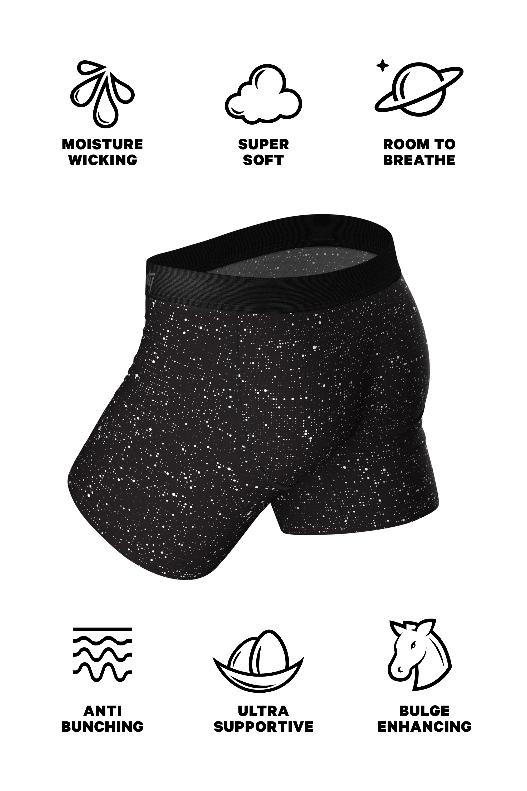 The Discotheque | Disco Ball Hammock® Pouch Underwear With Fly - Shinesty
