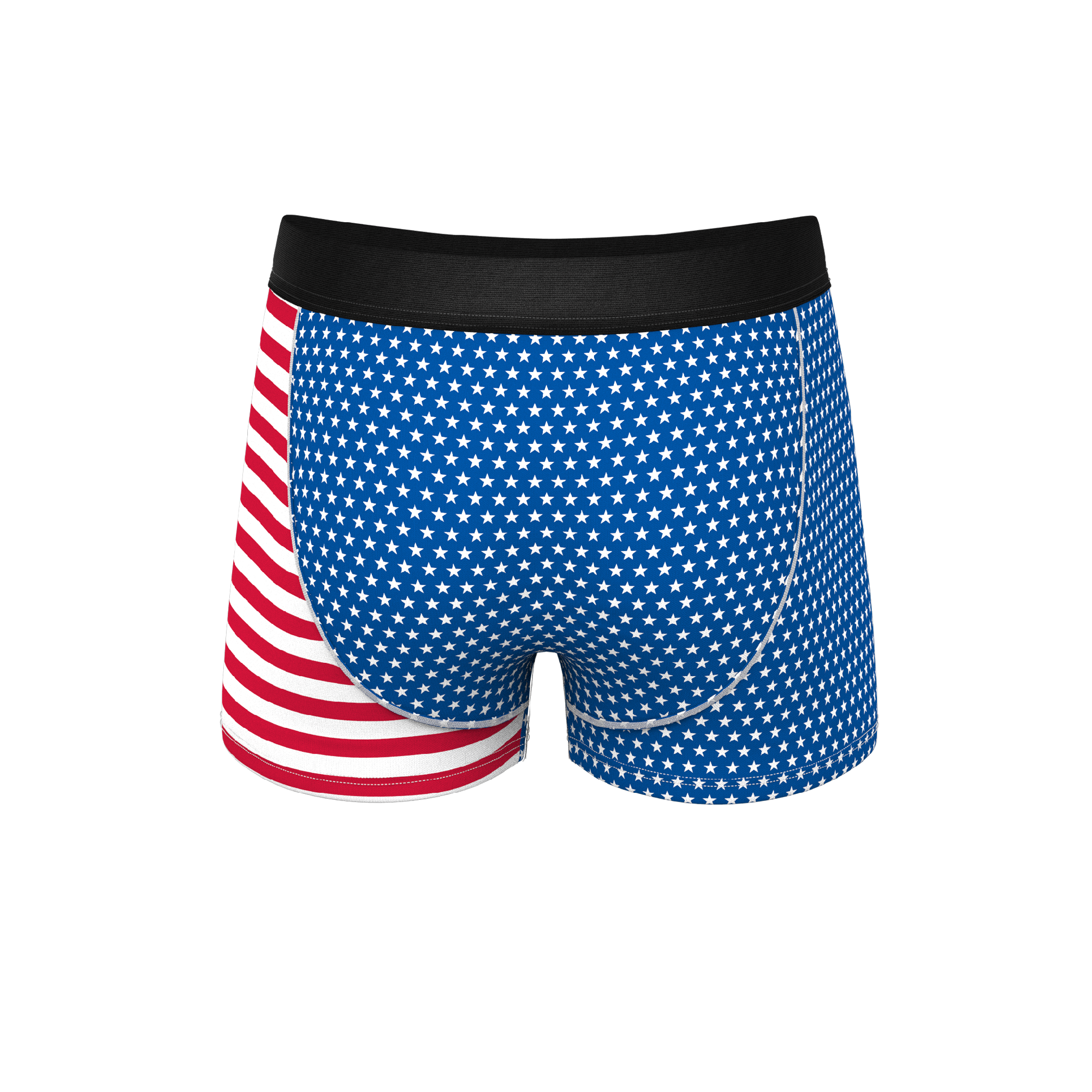 The Ellis Island | USA Flag Ball Hammock® Pouch Trunk Underwear - Shinesty