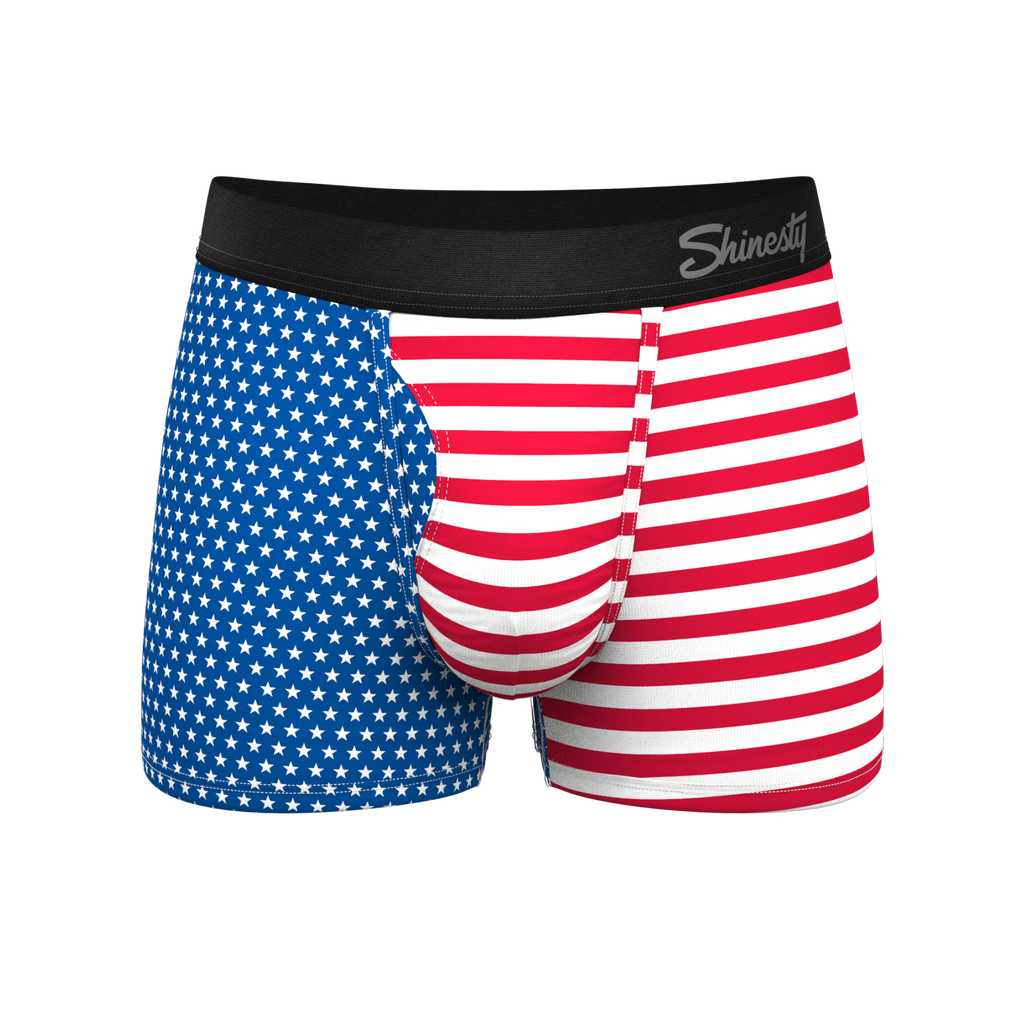 The Ellis Island | USA Flag Ball Hammock® Pouch Trunk Underwear - Shinesty