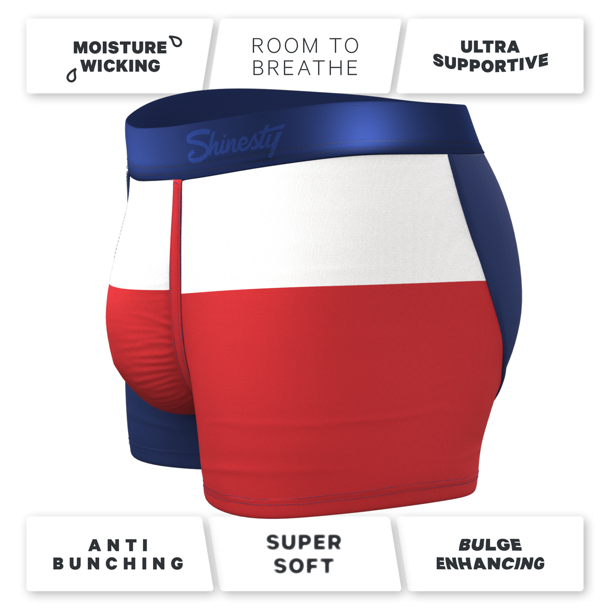 The First Rodeo | Texas Flag Ball Hammock® Pouch Trunk Underwear - Shinesty