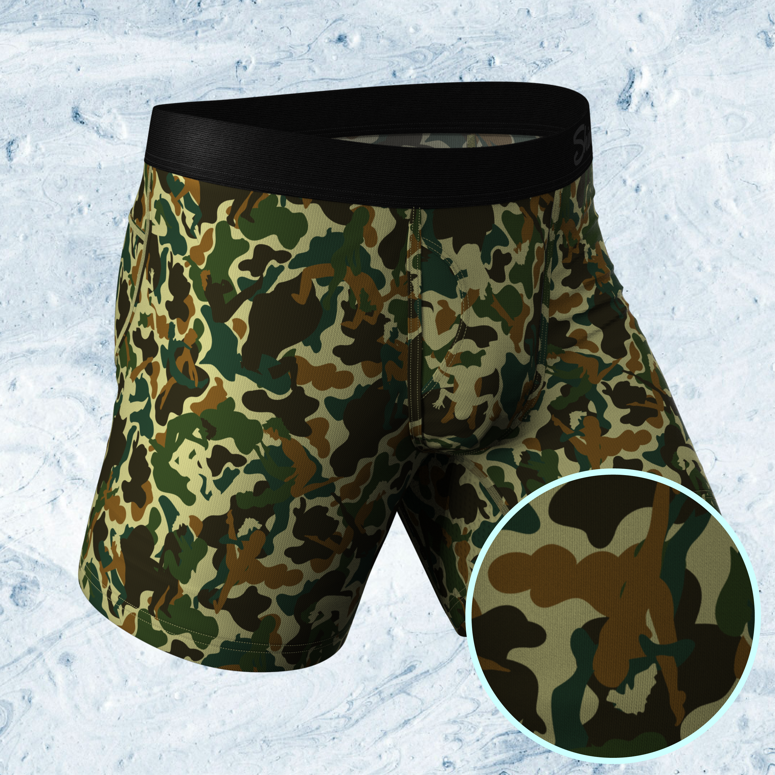 The Forni Camo | Camouflage paradICE™ Cooling Ball Hammock® Underwear - Shinesty