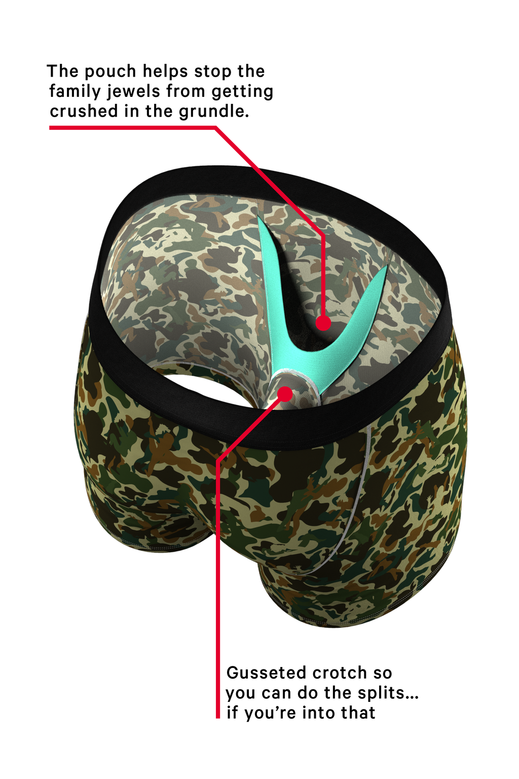 The Forni Camo | Camouflage Ball Hammock® Pouch Underwear - Shinesty