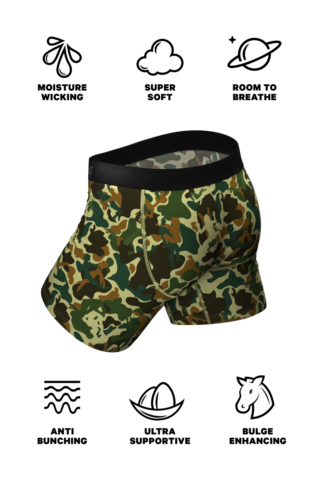 The Forni Camo | Camouflage Ball Hammock® Pouch Underwear - Shinesty